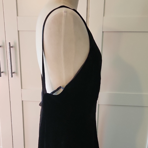 Caslon Black Velvet open back evening Gown Size 14 - Picture 5 of 10